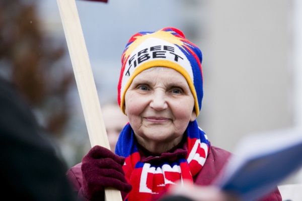 Baltikumis toimusid meeleavaldused Tiibeti toetuseks